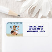 All-Star Puppies Baby Shower Rücksendeadressen-Auf (Insitu)