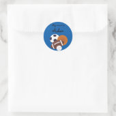 All-Star Runder Aufkleber (Tasche)
