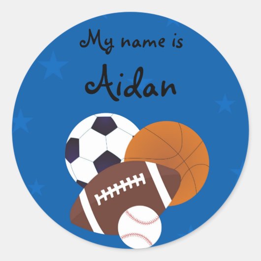 All-Star Runder Aufkleber (Vorderseite)