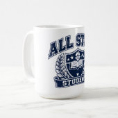 All-Star-Schüler – Multitalent Campus-Stolz Kaffeetasse (Vorderseite Links)