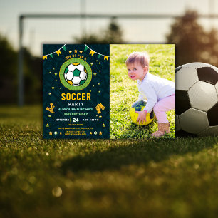 All Star Soccer Kindergeburtstag Party Einladung