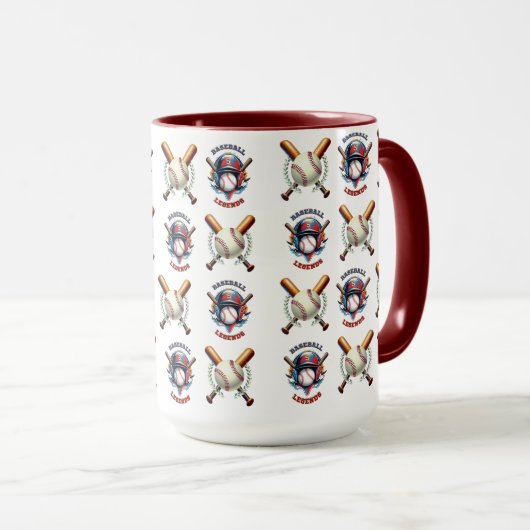 All-Star Spirit: Klassische Baseball-Essentials Sp Tasse (VorderseiteRechts)