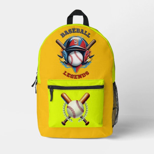 All Star Spirit: Klassischer Baseball Essentials S Bedruckter Rucksack (Vorderseite)
