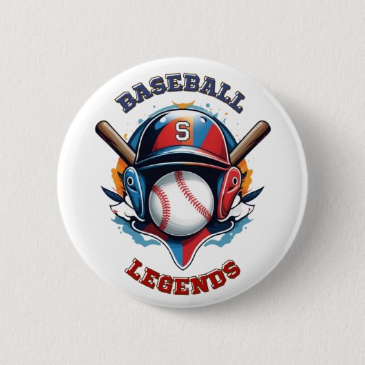 All Star Spirit: Klassischer Baseball Essentials S Button (Vorderseite)