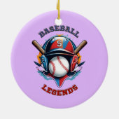 All Star Spirit: Klassischer Baseball Essentials S Keramik Ornament (Hinten)