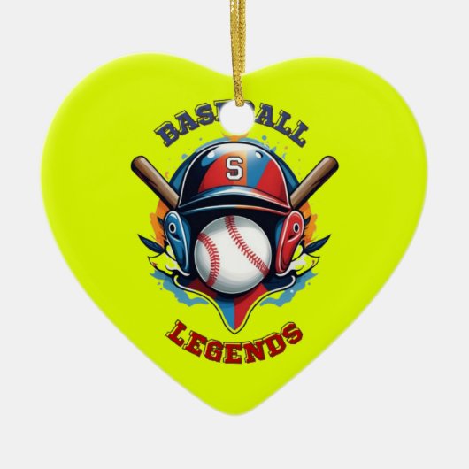 All Star Spirit: Klassischer Baseball Essentials S Keramik Ornament (Vorne)