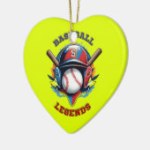 All Star Spirit: Klassischer Baseball Essentials S Keramik Ornament (Links)