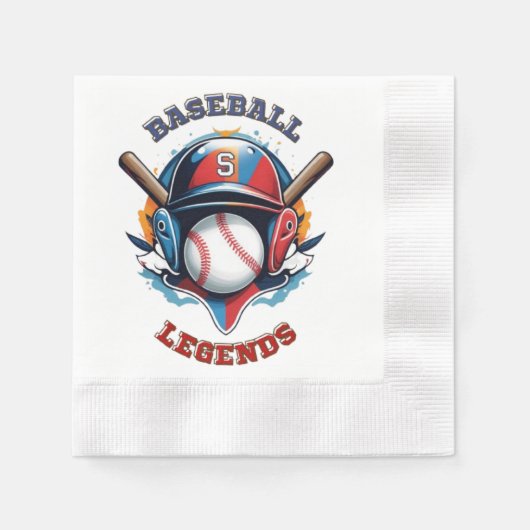 All Star Spirit: Klassischer Baseball Essentials S Serviette (Vorderseite)
