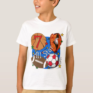 All Star-Sport-7. Geburtstags-T-Shirts und T-Shirt