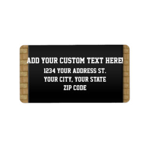 All Star-Sport-Bälle mit Backsteinmauer Adressaufkleber