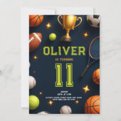 All-Star-Sport-Geburtstagsfeier Einladung (Vorderseite)