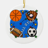 All Star-Sport-T-Shirts und Geschenke Keramik Ornament (Vorne)