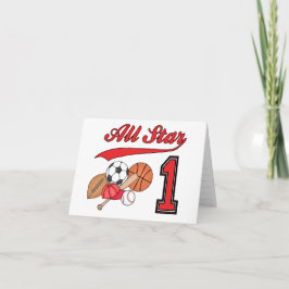 All Star Sports 1. Geburtstag Einladung