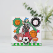 All Star Sports Banquet / Event Einladung (Stehend Vorderseite)