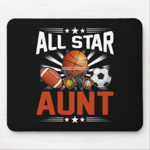All Star Tante des Bday Sketll Fußball Sport Mousepad
