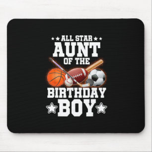 All Star-Tante des Geburtstagsjungen Sketll Fußbal Mousepad