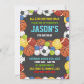 All-Star-Team-Party Einladung (Vorderseite)