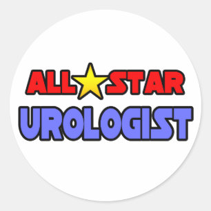 All Star Urologist Runder Aufkleber