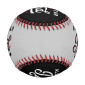 All-Star-Vater, Black & Gray Bat & Monogram Baseball (Vorderseite)