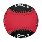 All-Star-Vater, Black & Red Bat & Monogram Baseball (Vorderseite)