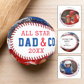 ALL STAR VATER & COACH 2 FOTO PERSONALISIERT BASEBALL