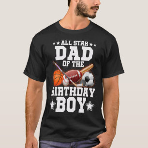 All Star Vater des Geburtstagsjungen Basketball T-Shirt