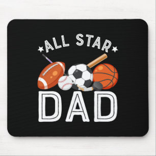 All Star Vater des Geburtstagsjungen Sketll Fußbal Mousepad