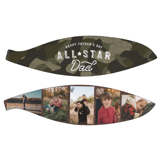 All-Star Vater Green Camouflage & Leather Foto Basketball (Panele)
