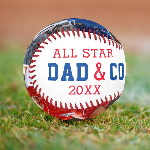 ALL STAR VATER & TRAINER 2 Foto Personalisiert Baseball
