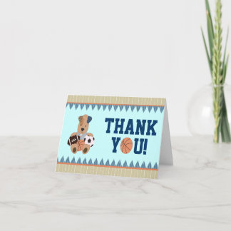 All-Star- Welpen-Babyparty Dankes- Notecard Dankeskarte
