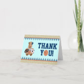 All-Star- Welpen-Babyparty Dankes- Notecard Dankeskarte (Vorderseite)