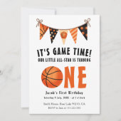 All-Star wird ein Basketball-Geburtstag feiern Einladung (Vorderseite)