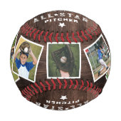 All-Star-Wöldner-Spielernummer & Foto Collage Baseball (Vorderseite)