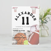 All Stars Kids Birthday Party Einladung (Stehend Vorderseite)