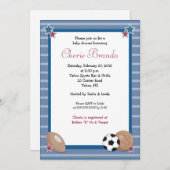 All Stars Sports Baby Dusche Einladung 5 x 7 (Vorne/Hinten)