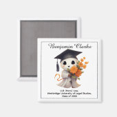 🎓 All text custom Chibi Graduate   Magnet (Vorderseite/Rückseite)