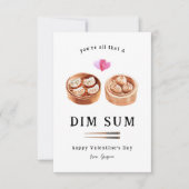 All That & Dim Sum | Dumpling Valentine Mitteilungskarte (Vorderseite)