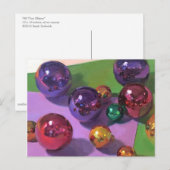 "All That Glitzer" Weihnachtskunst Postkarte (Vorne/Hinten)