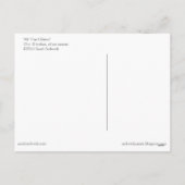 "All That Glitzer" Weihnachtskunst Postkarte (Rückseite)