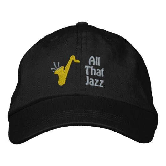 All that Jazz bestickte Mütze Baseballkappe (Vorderseite)