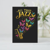 All That Jazz Dankeskarte (Stehend Vorderseite)