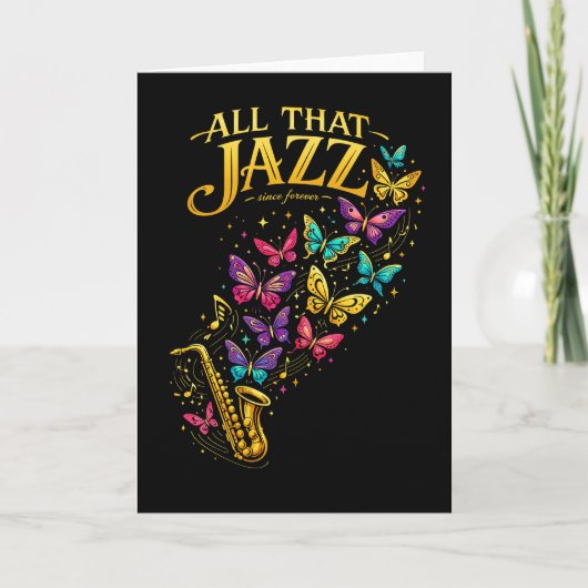 All That Jazz Feiertagskarte (Vorderseite)