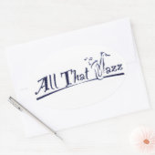 All that Jazz Ovaler Aufkleber (Umschlag)