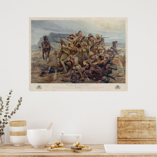 "All that was was Verlassen" Modderfontein, 1902 Poster (Küche)