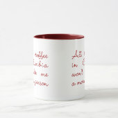 All the Coffee in Columbia (Maroon) Tasse (Zentrum)
