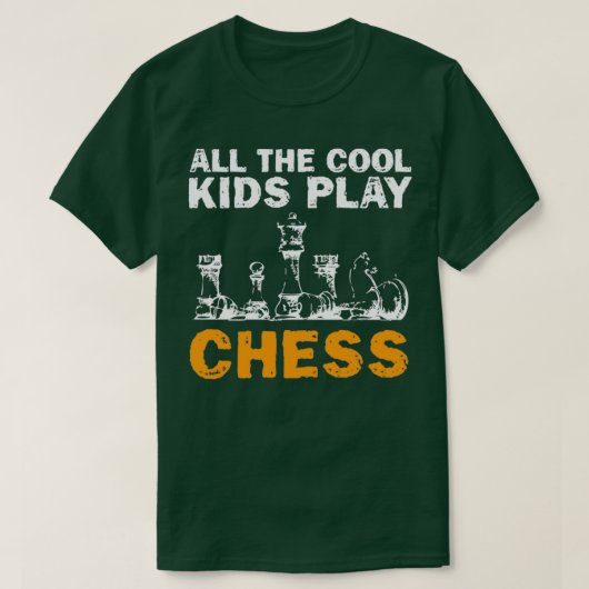ALL THE COOL KIDS PLAY CHESS 6  T-Shirt (Design vorne)