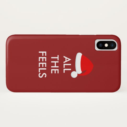 ALL THE FEELS Holiday iPhone Case (Rückseite (Horizontal))