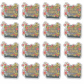 All the Flowers Festival Logo Aufkleber (Vorderseite)