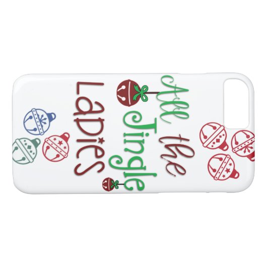 All The Jingle Ladys iPhone Case (Rückseite (Horizontal))