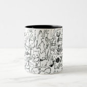 All The Kitties Mug Zweifarbige Tasse (Mittel)